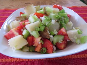 potato salad serves darshana kitchen vegan