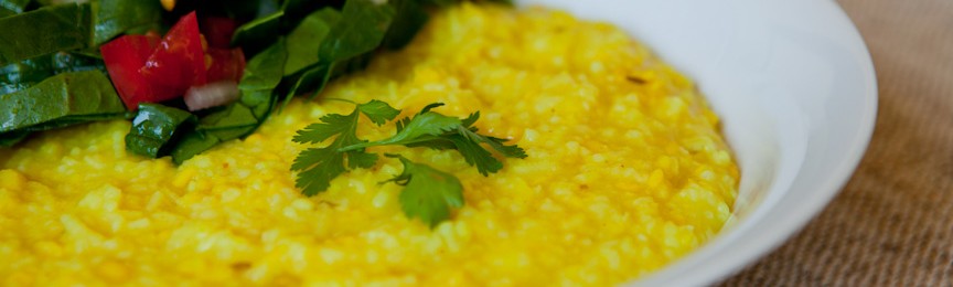 Yellow Split Mung Bean Khichri (Rice and Mung Bean Porridge)